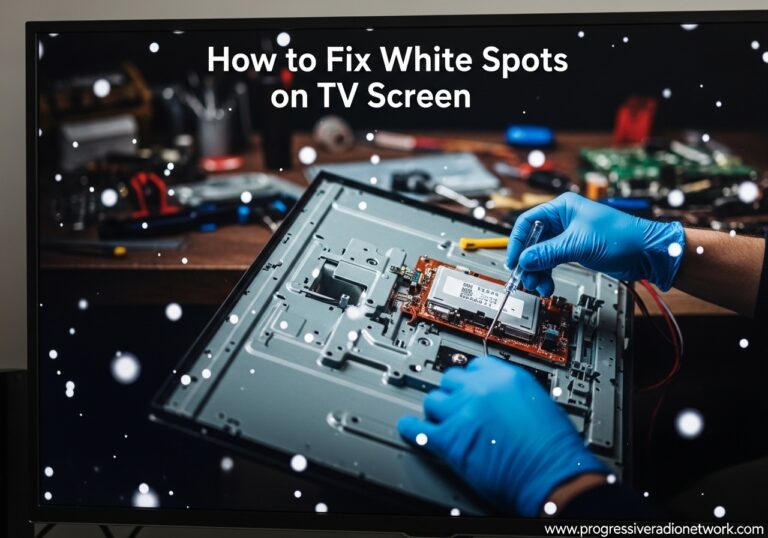How to Fix White Spots on TV Screen