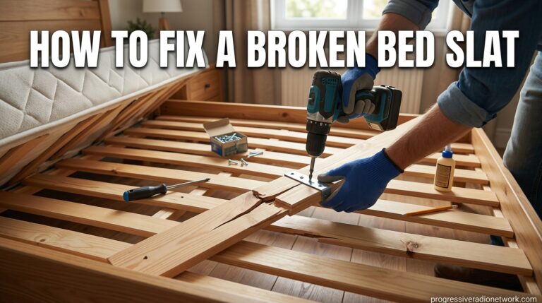 How to Fix a Broken Bed Slat