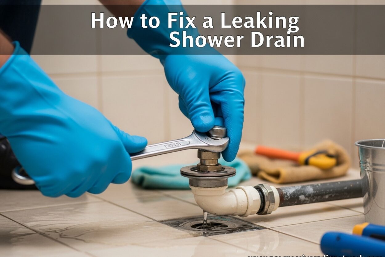 How to Fix a Leaking Shower Drain