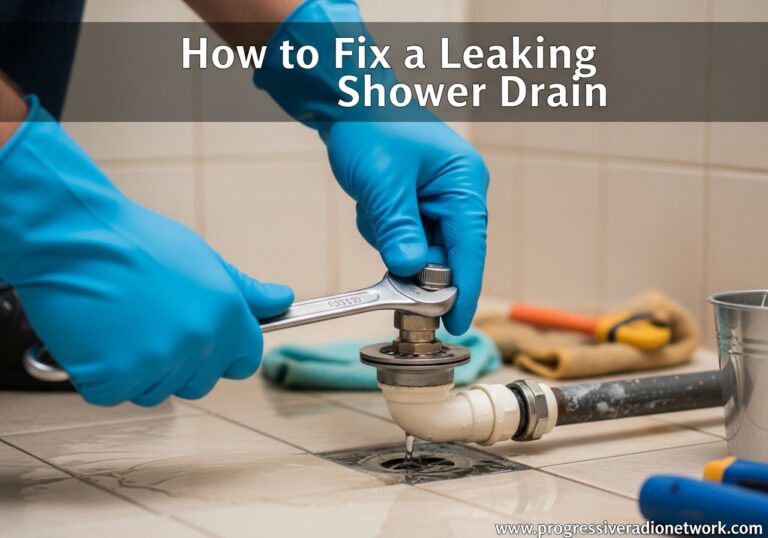 How to Fix a Leaking Shower Drain