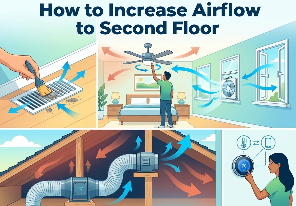How to Increase Airflow to Second Floor