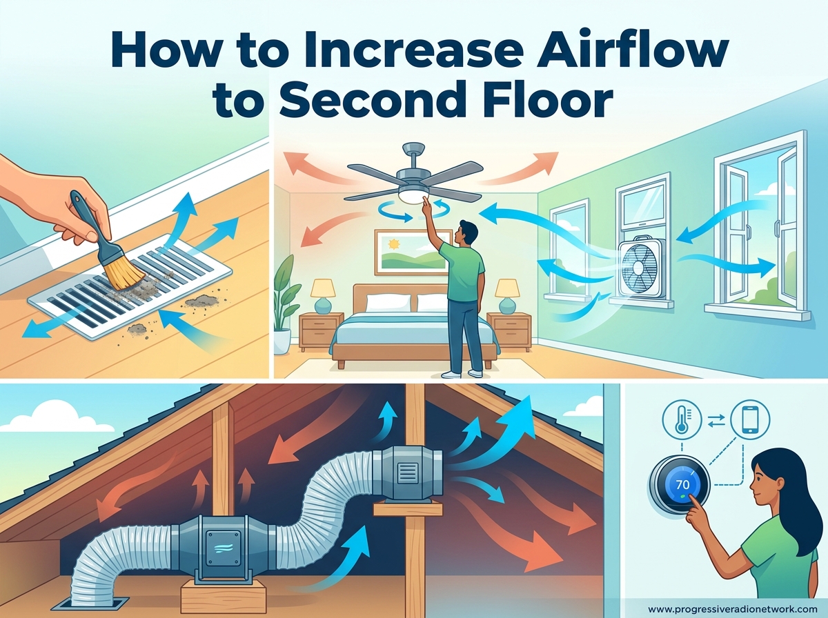 How to Increase Airflow to Second Floor