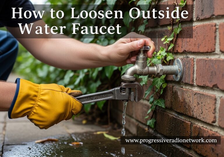 How to Loosen Outside Water Faucet