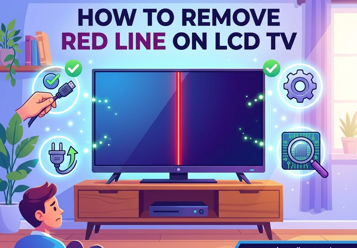 How to Remove Red Line on LCD TV
