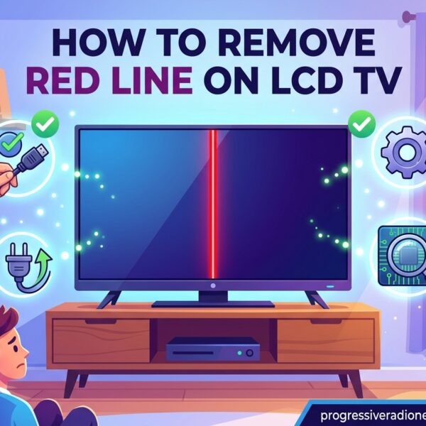 How to Remove Red Line on LCD TV