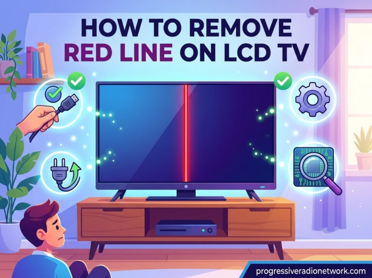 How to Remove Red Line on LCD TV