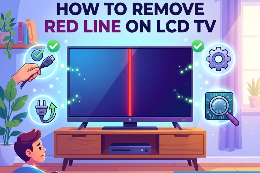 How to Remove Red Line on LCD TV