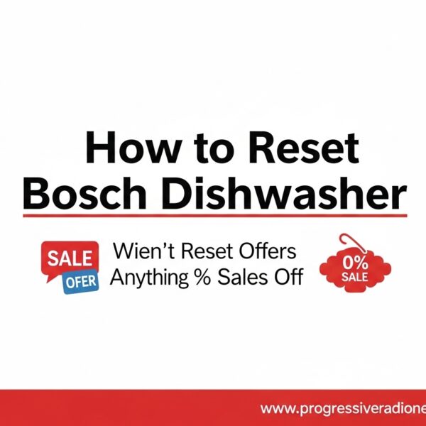 How to Reset Bosch Dishwasher