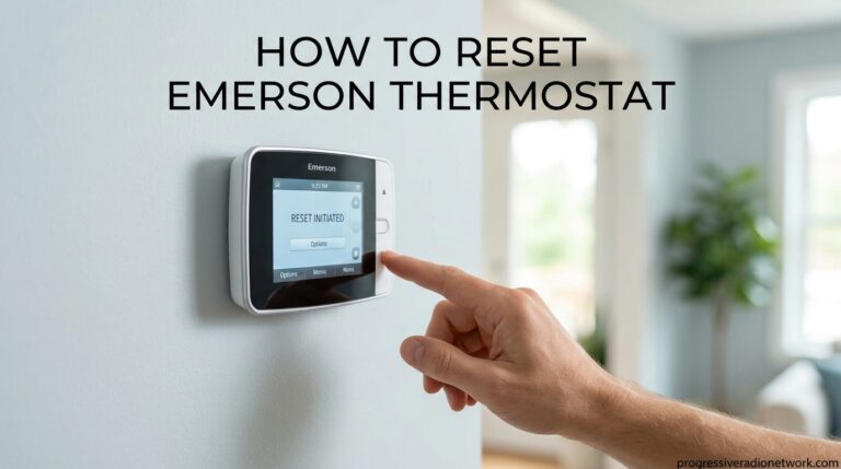 How to Reset Emerson Thermostat
