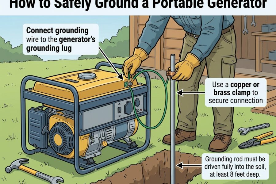 How to Safely Ground a Portable Generator