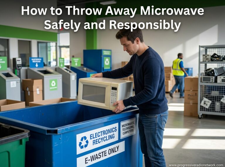 How to Throw Away Microwave Safely and Responsibly