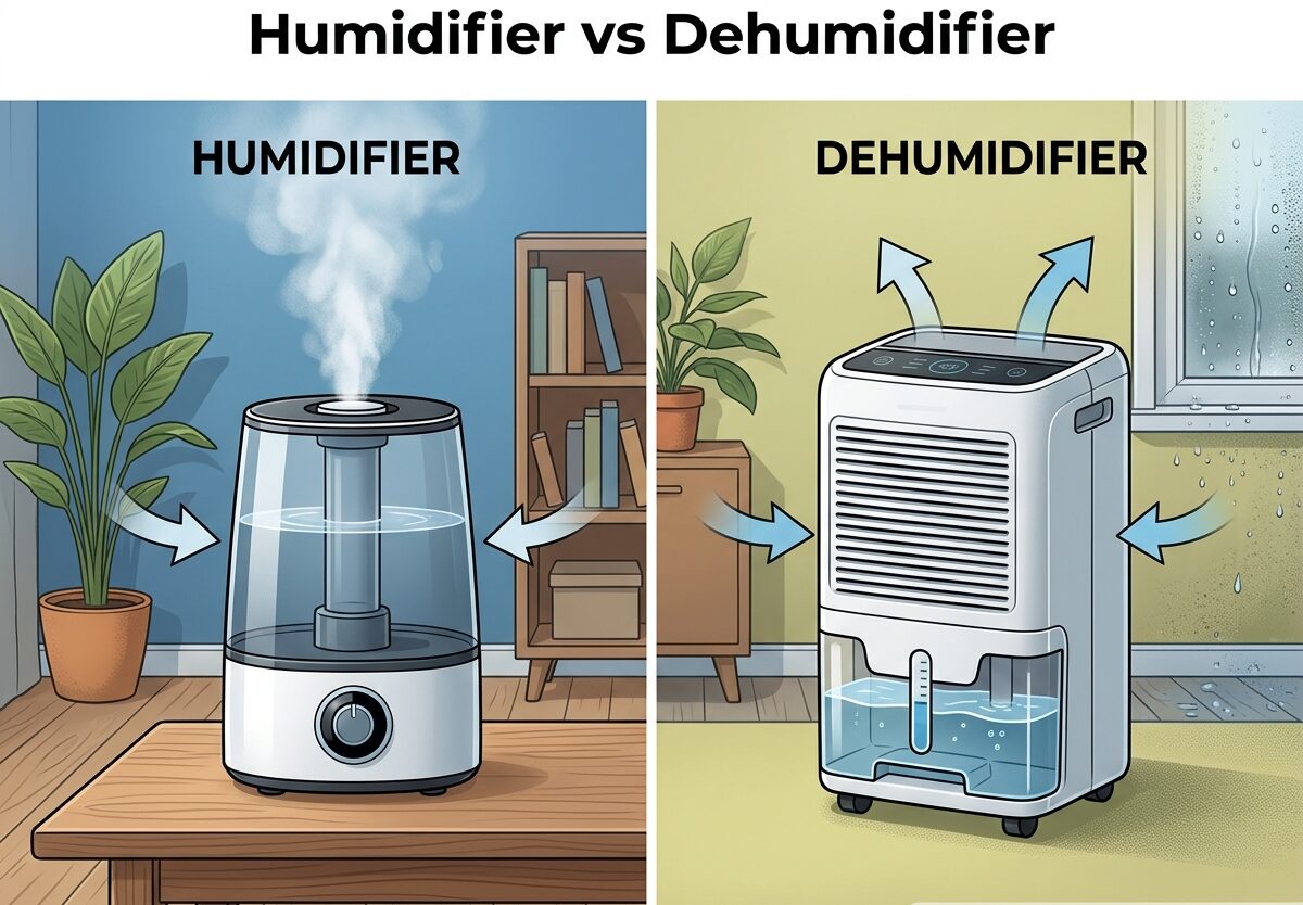 Humidifier vs Dehumidifier