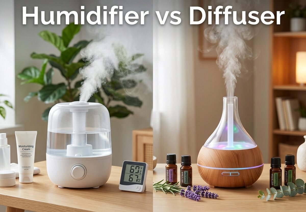 Humidifier vs Diffuser