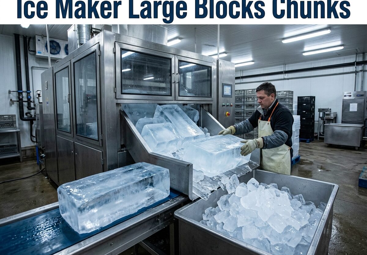 Ice Maker Large Blocks Chunks