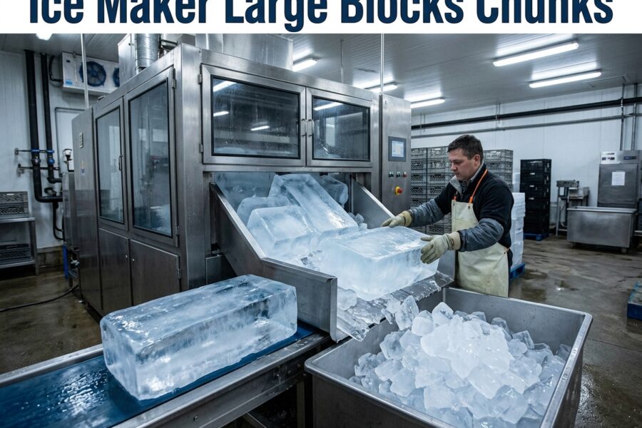 Ice Maker Large Blocks Chunks