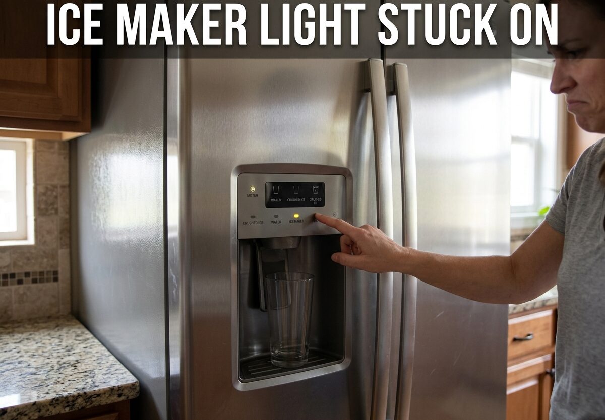 Ice Maker Light Stuck On