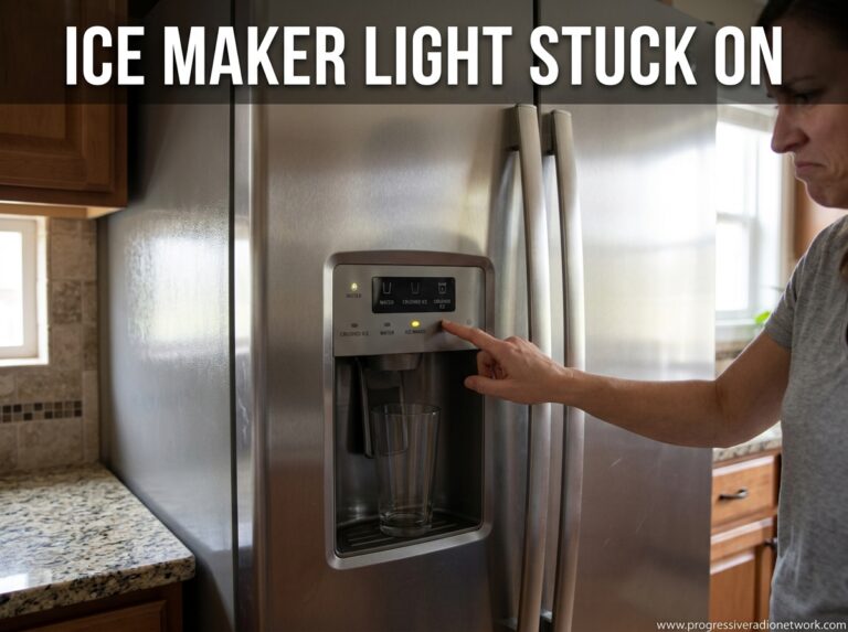 Ice Maker Light Stuck On
