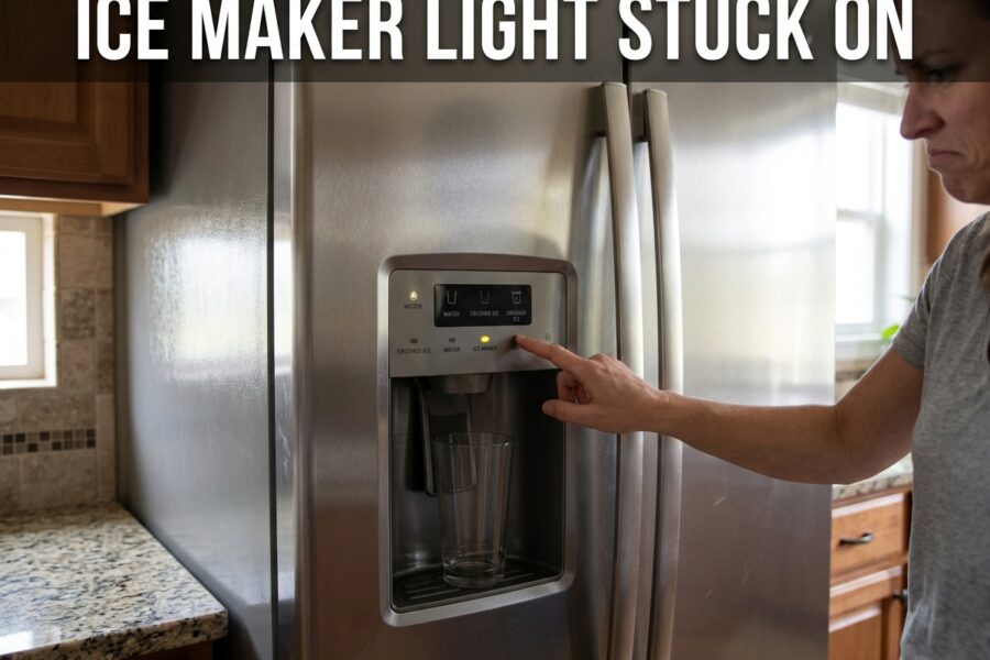 Ice Maker Light Stuck On