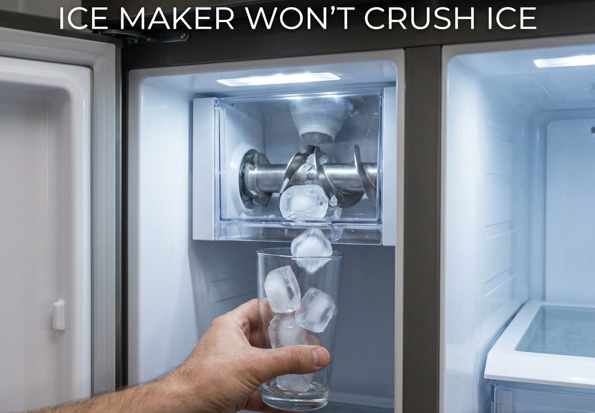 Ice Maker Won't Crush Ice