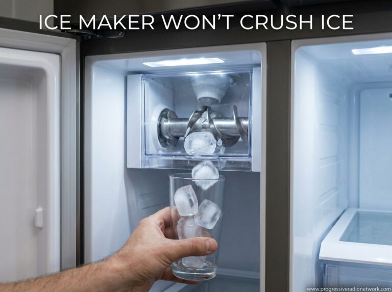 Ice Maker Won't Crush Ice