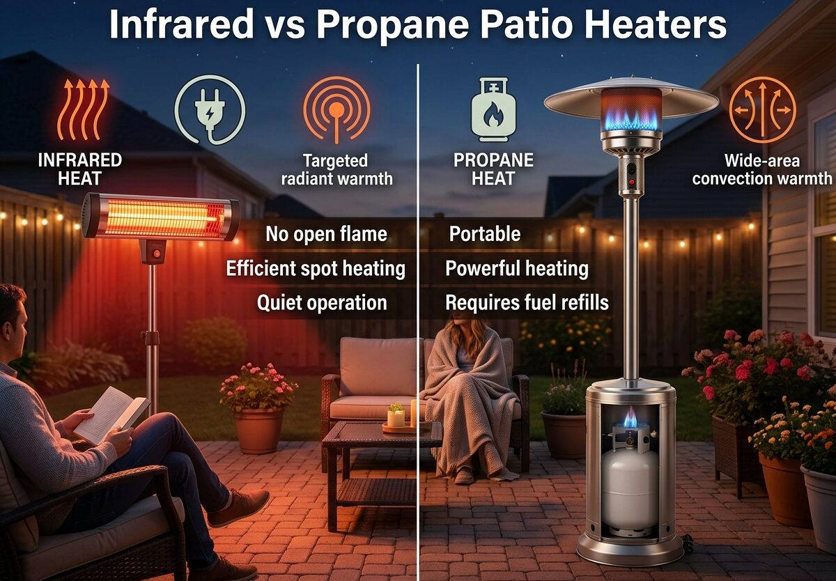 Infrared vs Propane Patio Heaters