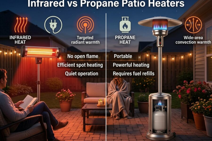 Infrared vs Propane Patio Heaters