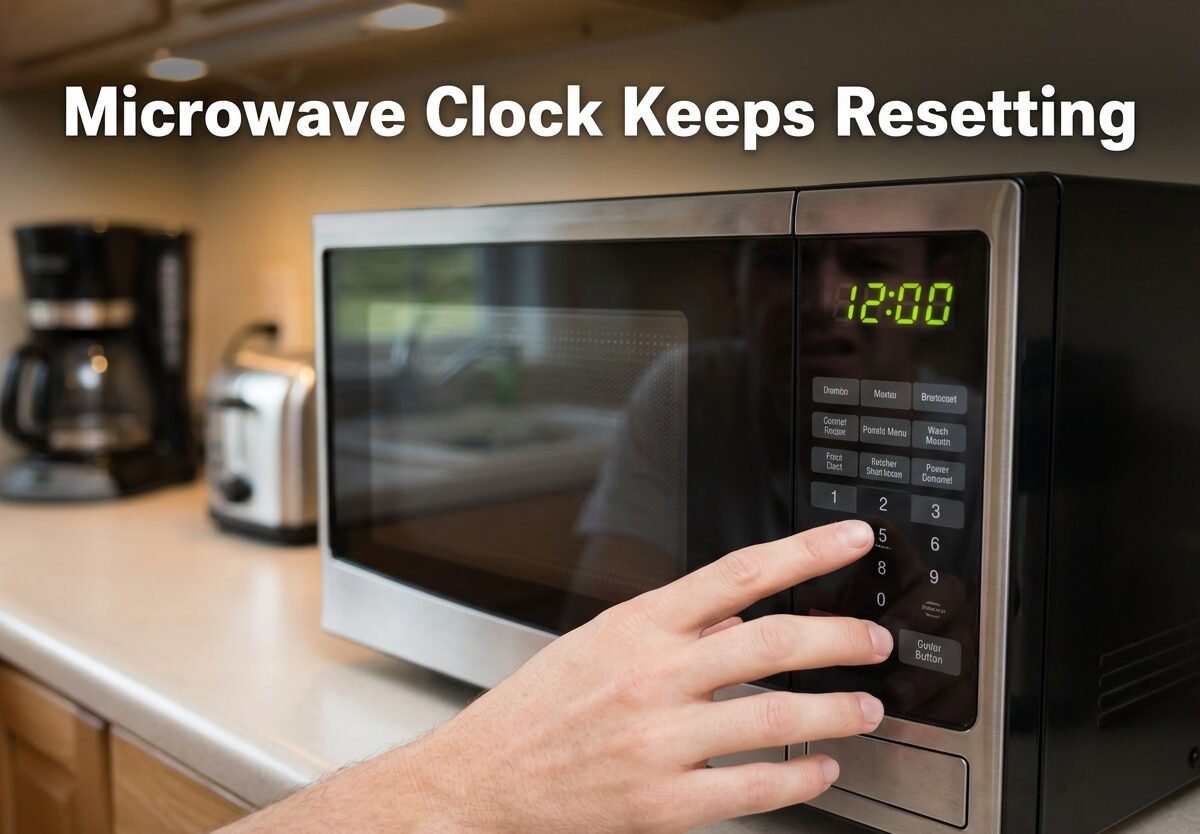 Microwave Clock Keeps Resetting