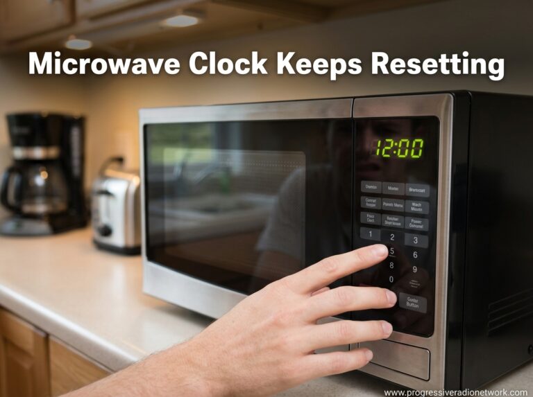 Microwave Clock Keeps Resetting