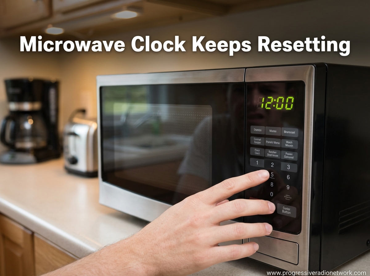 Microwave Clock Keeps Resetting