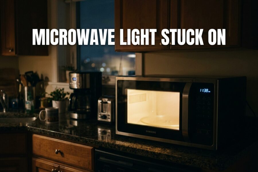 Microwave Light Stuck On
