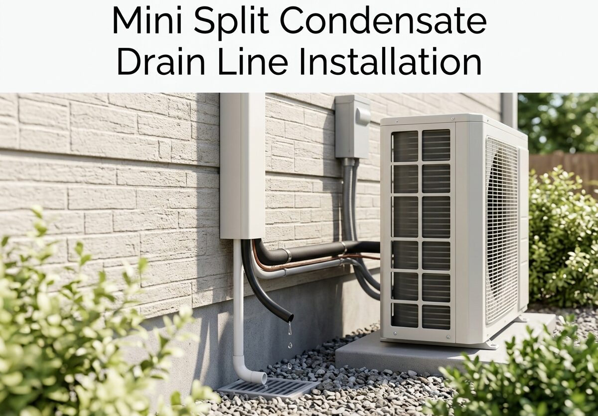 Mini Split Condensate Drain Line Installation
