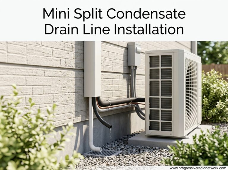 Mini Split Condensate Drain Line Installation