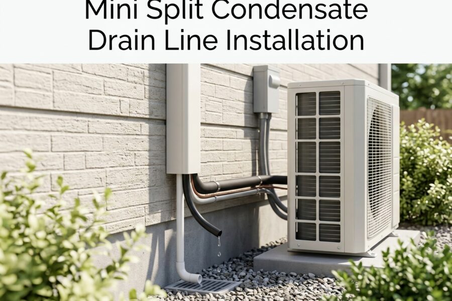 Mini Split Condensate Drain Line Installation