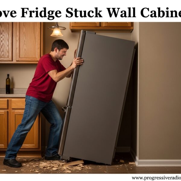 Move Fridge Stuck Wall Cabinets