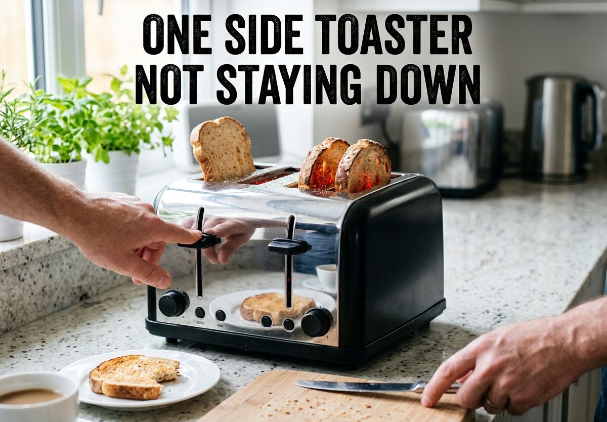 One Side Toaster Not Staying Down