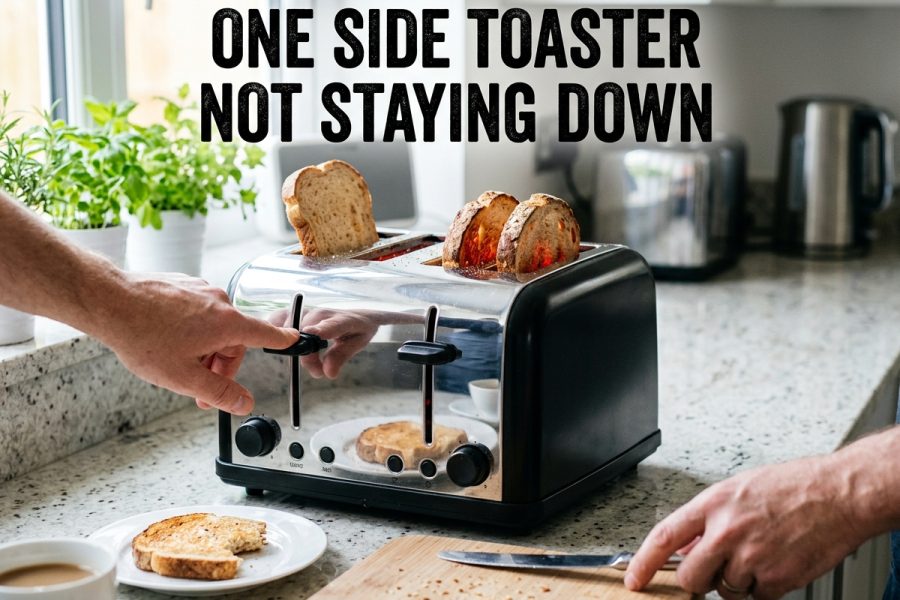 One Side Toaster Not Staying Down