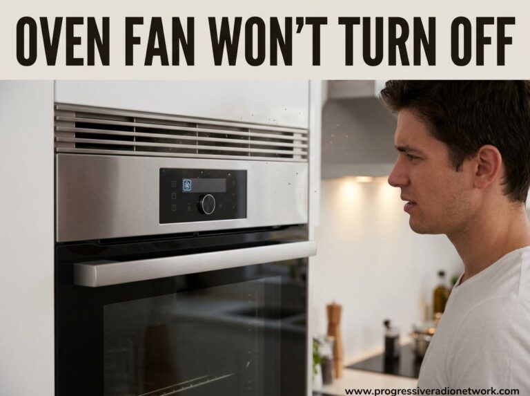 Oven Fan Won't Turn Off