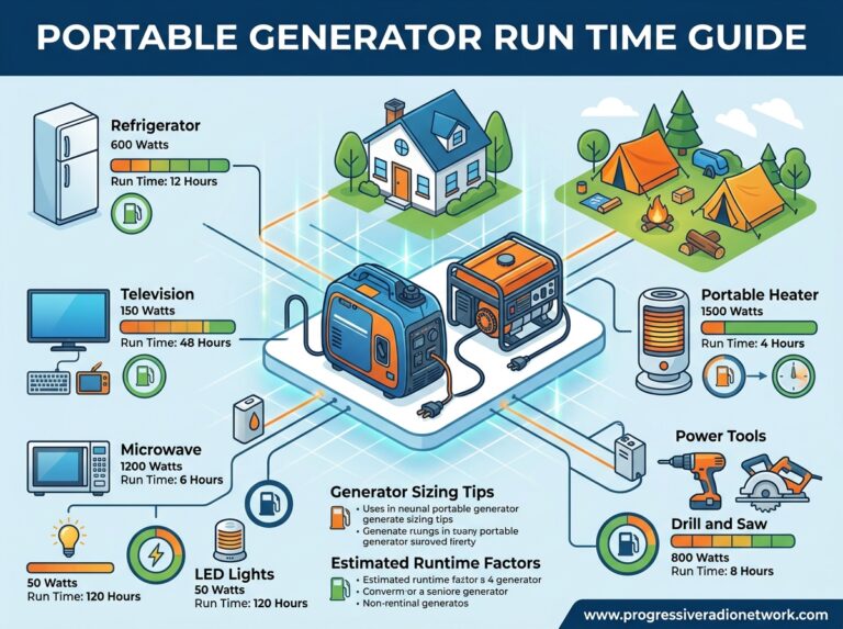 Portable Generator Run Time Guide
