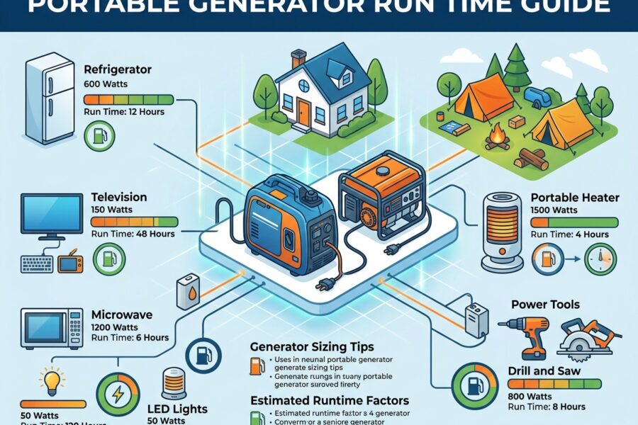 Portable Generator Run Time Guide
