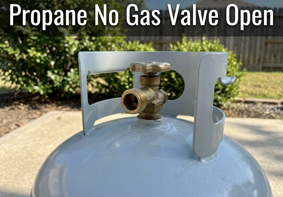 Propane No Gas Valve Open