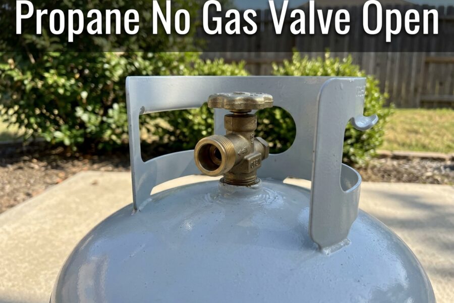 Propane No Gas Valve Open