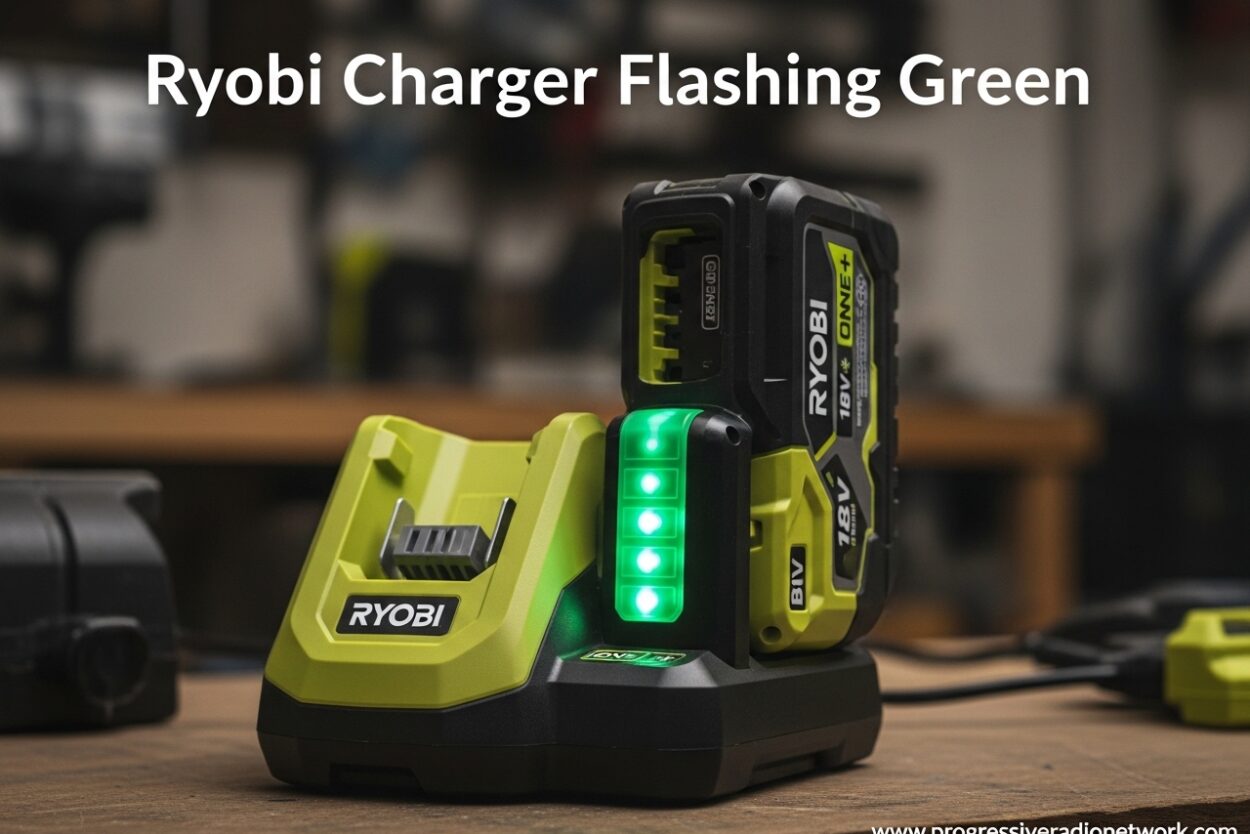 Ryobi Charger Flashing Green