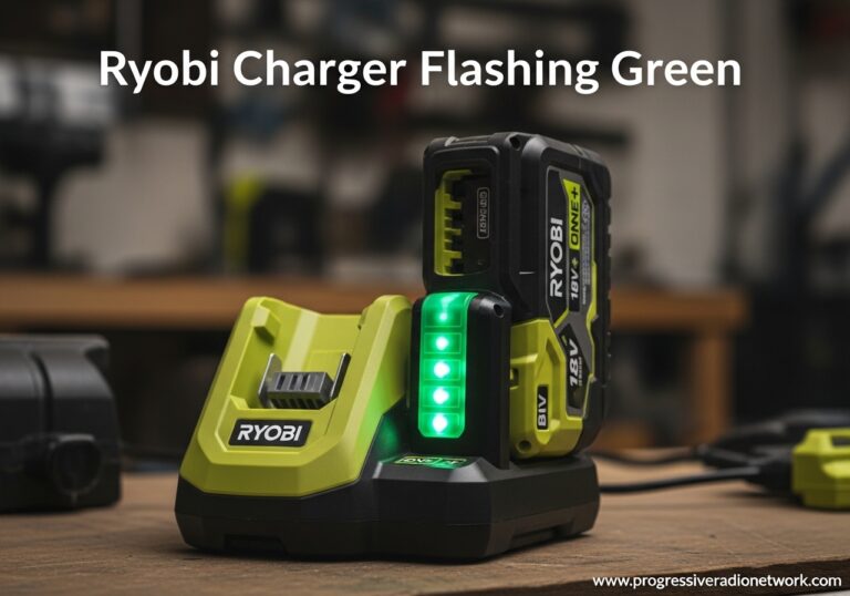 Ryobi Charger Flashing Green