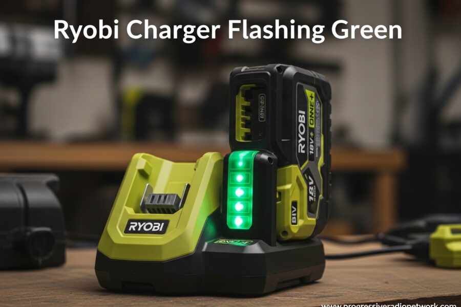 Ryobi Charger Flashing Green