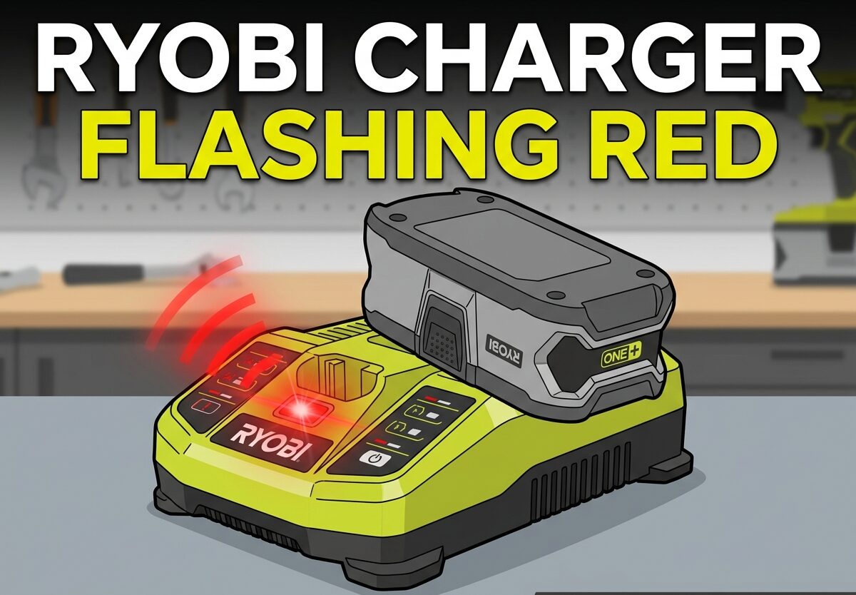 Ryobi Charger Flashing Red
