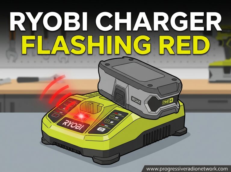 Ryobi Charger Flashing Red