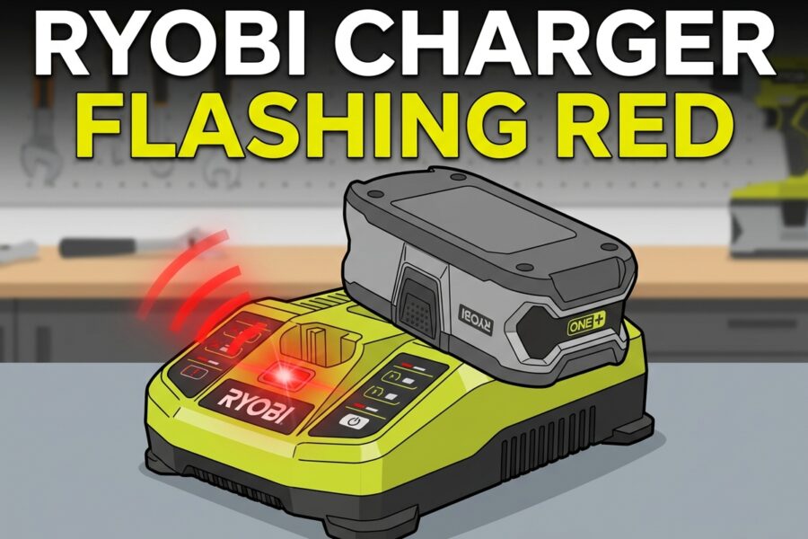 Ryobi Charger Flashing Red