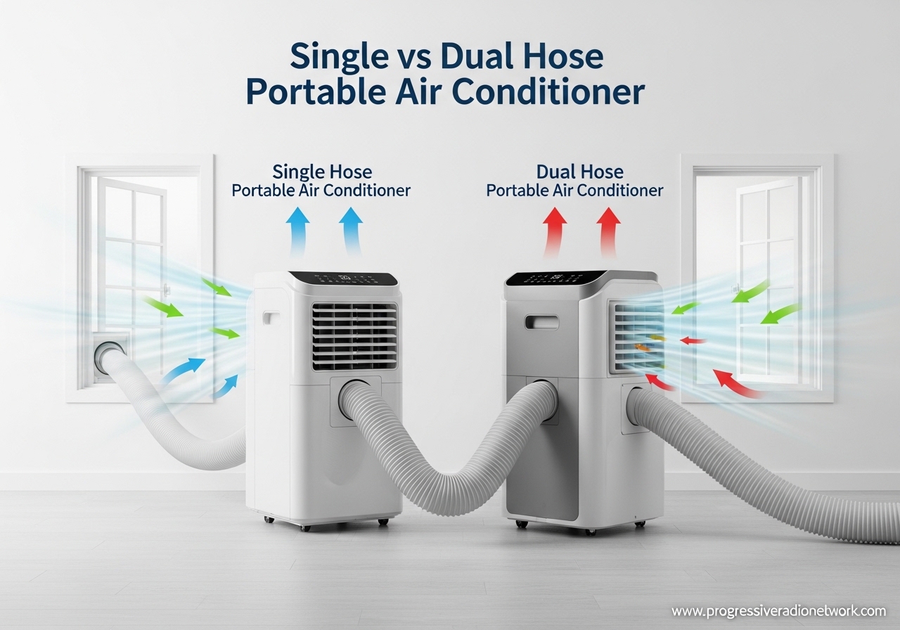 Single vs Dual Hose Portable Air Conditioner