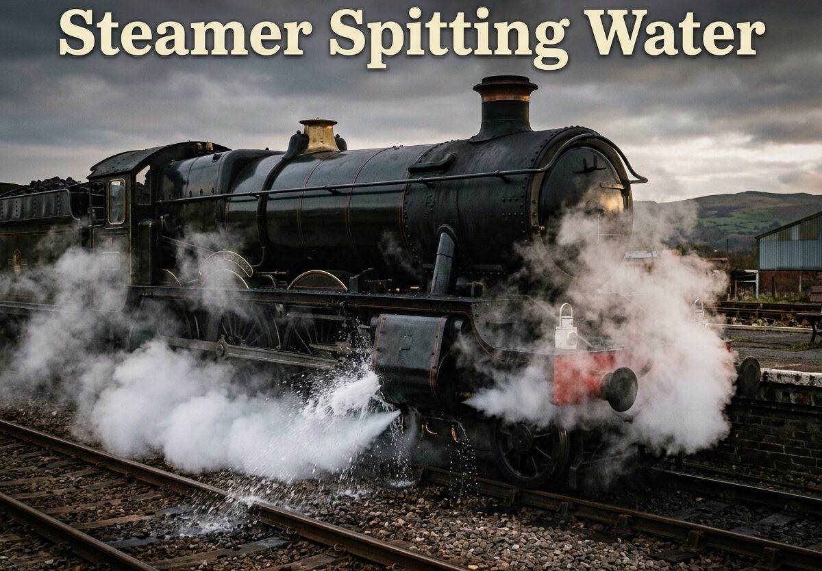 Steamer Spitting Water