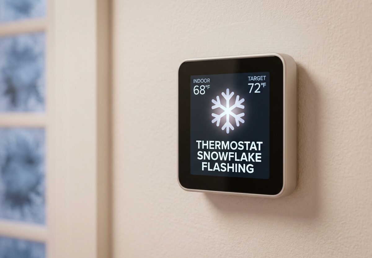 Thermostat Snowflake Flashing